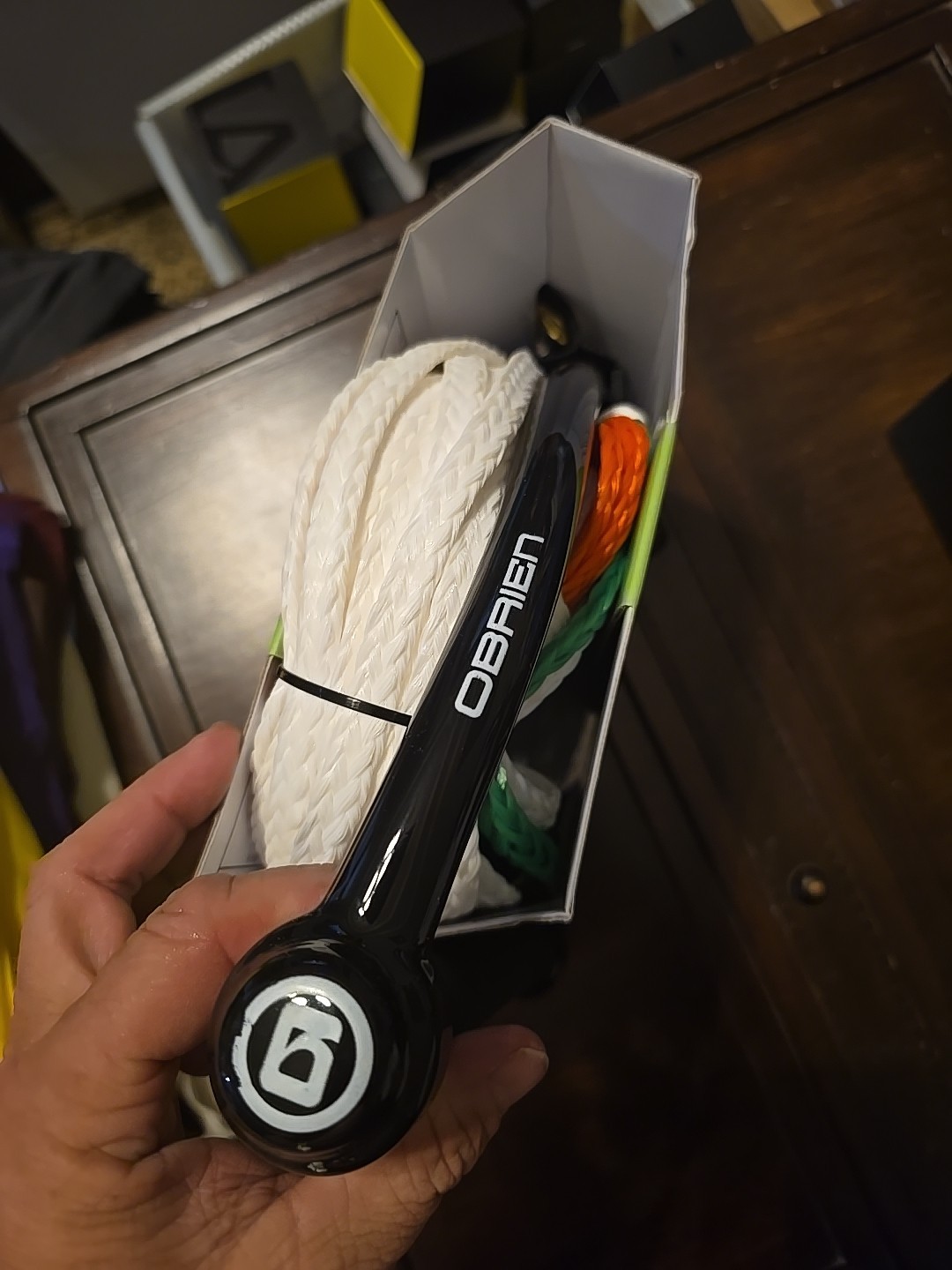 O'Brien 5-Section Combo Waterski Rope with Handle Adjustable 43',47',53',60',75'