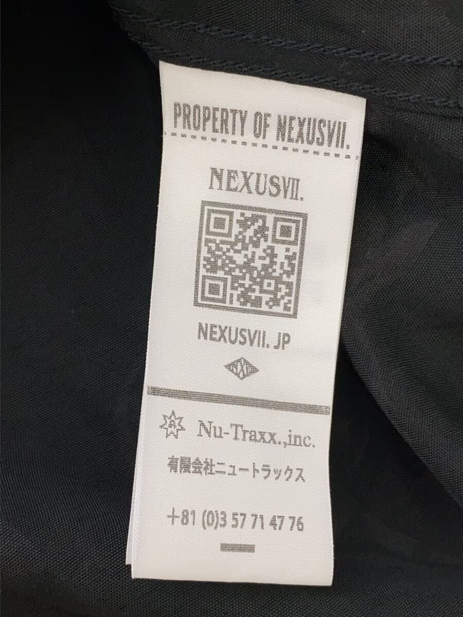 NEXUS7 Black Rayon Long-Sleeve Shirt, Size 50, All-Over Print image 4