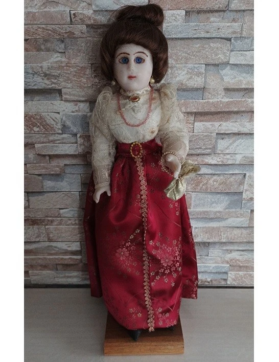 Poupee cire dans poupées anciennes