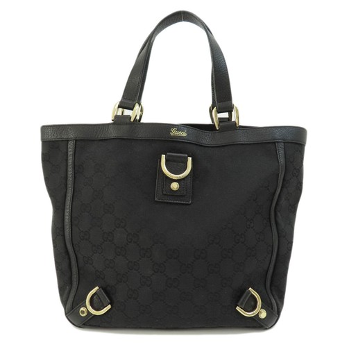 Gucci GG Canvas Abbey Tote Shoulder Bag Black - Picture 11 of 11