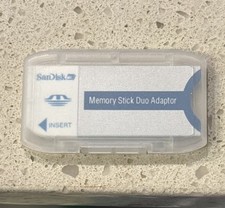 SanDisk Memory Stick Duo Adapter 20-90-00125 - BLUE with Case