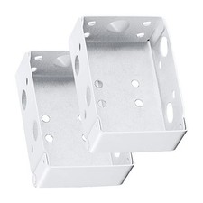 Reliable Support 2PCS White Blind Brackets for 55mm x 40mm Installation
