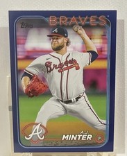2024 Topps Series 2 Royal Blue Parallel A.J. Minter #539 Atlanta Braves