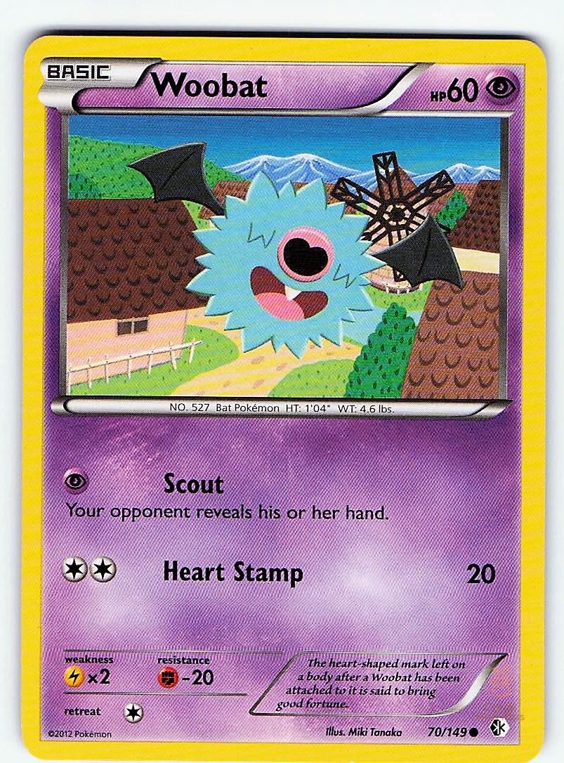 Woobat 70/149 Boundaries Crossed - MID ERA - Pokemon NM