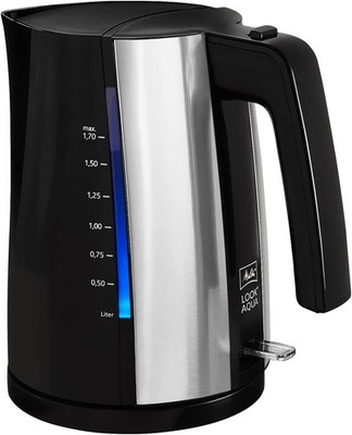 Wasserkocher - MELITTA - Look Aqua 1026-02 BK SST, 1,7 L, 2400 Watt, schwarz