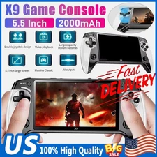 3000 Games 5.5 inch Retro Handheld Game Console Video Gaming Consoles X9 Gift KU