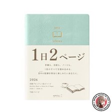 NEW Midori Hibino 2026 Planner A6 Daily Bull Green 22400006 Starts December