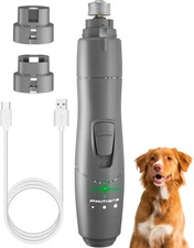 Electric Dog Nail Grinder Pet Trimmer USB Charge with nail Clipper Professional
