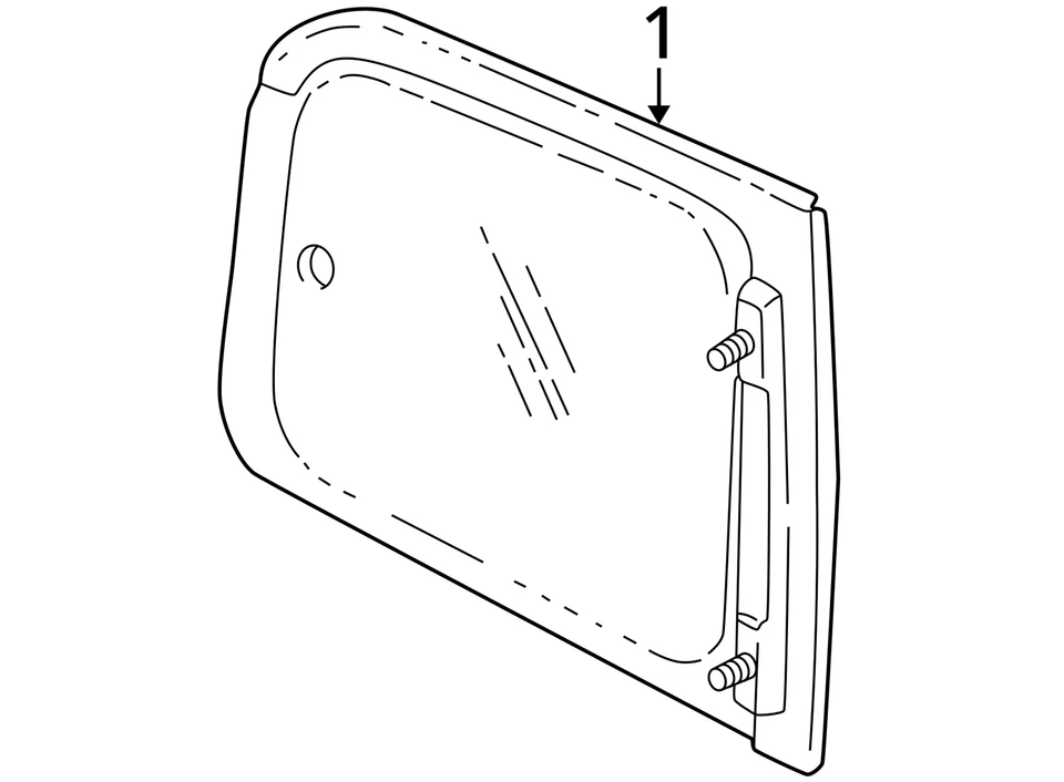 1998-2004 CHEVROLET PONTIAC VENTURE MONTANA WINDOW ASM BODY SI RR 10418635 NOVO - Imagem 3 de 3