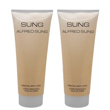 2 Pack Alfred Sung Essential Body Lotion 6.8oz/200ml *New without Box* (Tester)