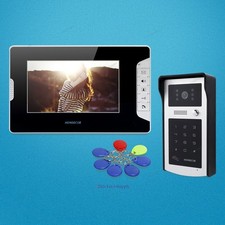 7inch Wired Video Door Intercom System with One Button Unlock for Home Security