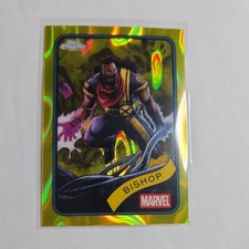 2025 Topps Chrome Marvel Bishop #197 Yellow Lava Refractor 🔥