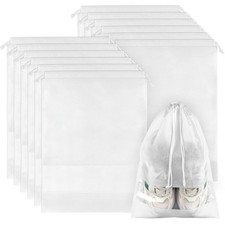 12 Pack Shoe Bags for Travel, Large Travel Shoe Bags for Packing with Clear W...