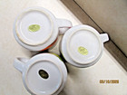 3 Vtg  Nancy Lynn Anthropomorphic Fruit Ceramic Coffee  Mugs Apple Lemon Cherry — photo 6