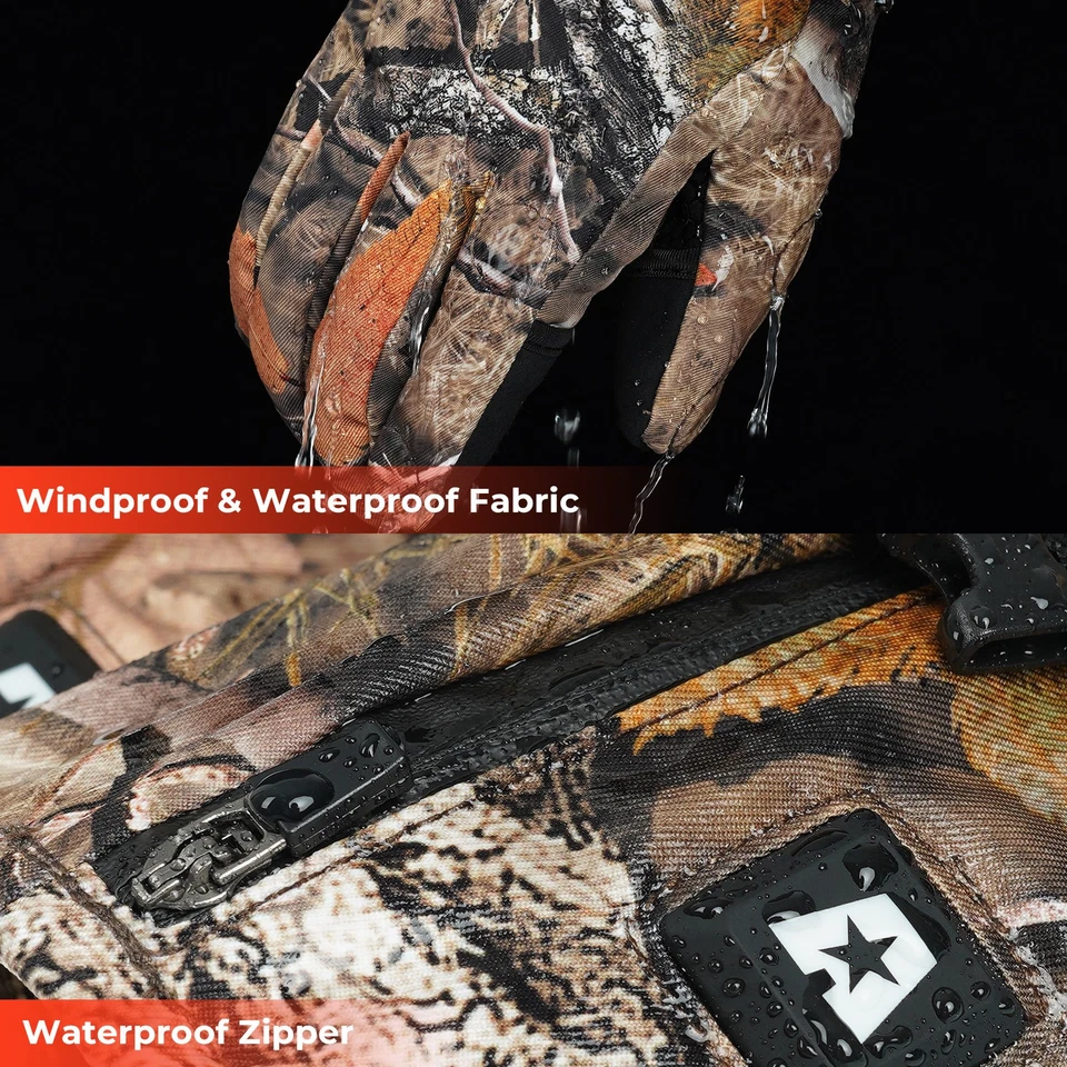 Guantes de caza térmicos ARRIS para hombre y mujer - Guante de invierno eléctrico recargable Foto 3 de 4