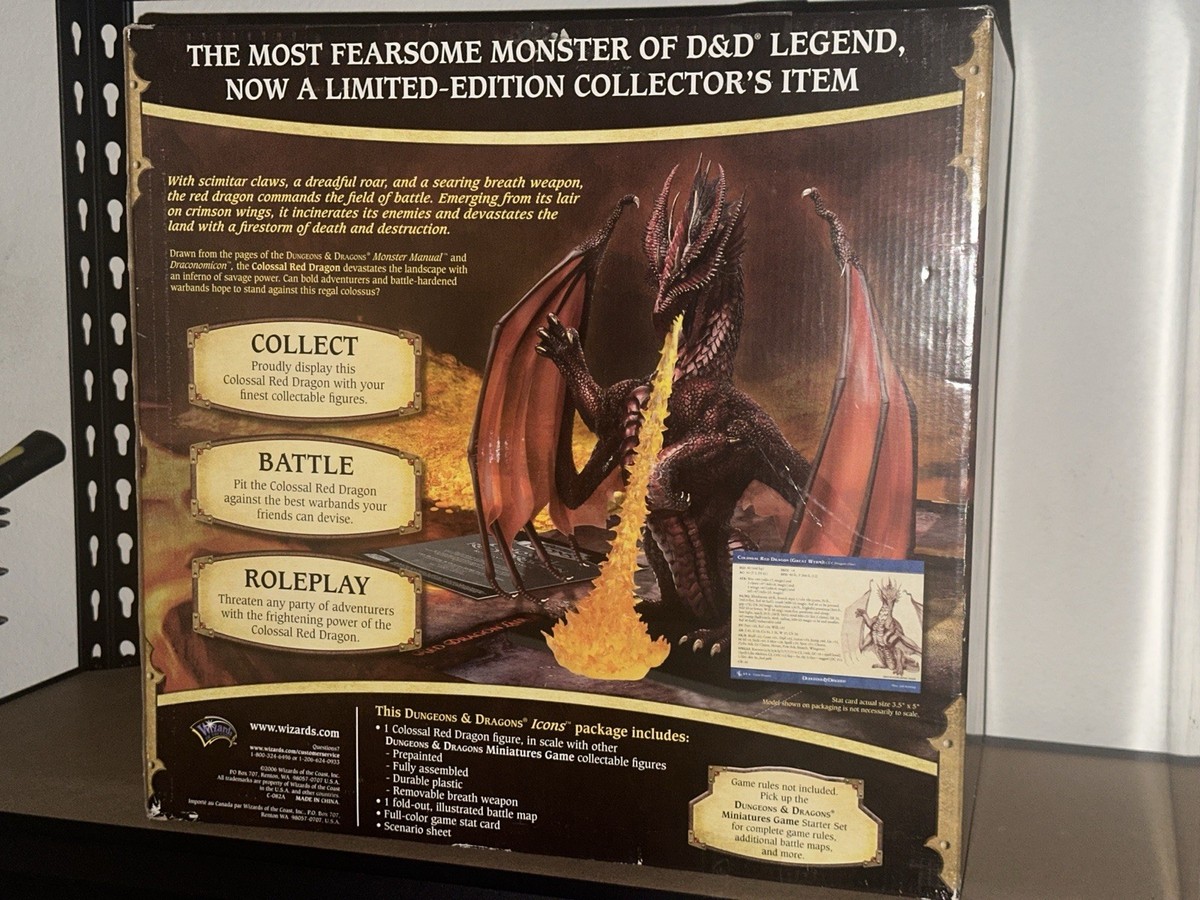 ダンジョンズ＆ドラゴンズ ミニチュア コロッサル レッドドラゴン
