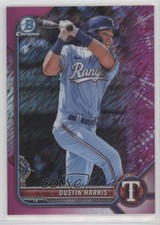 2022 Bowman Chrome Prospects Fuchsia Shimmer Refractor 82/199 Dustin Harris 0z0v