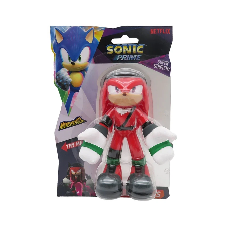 SONIC PRIME MONSTER FLEX SUPER STRETCHY 14cm SONIC KNUCKS SHADOW TAILS NINE TOY - Image 2 of 4