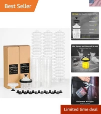 Mini Disposable Paint Spray Gun Cup Set - 6 Ounce Pro Kit for Professionals