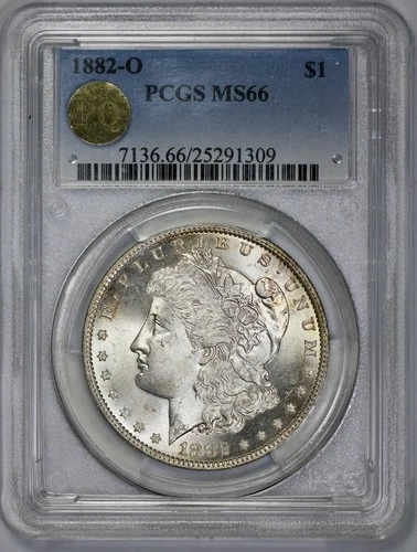 1882-O Morgan Silver $1 Dollar PCGS MS 66 PQ