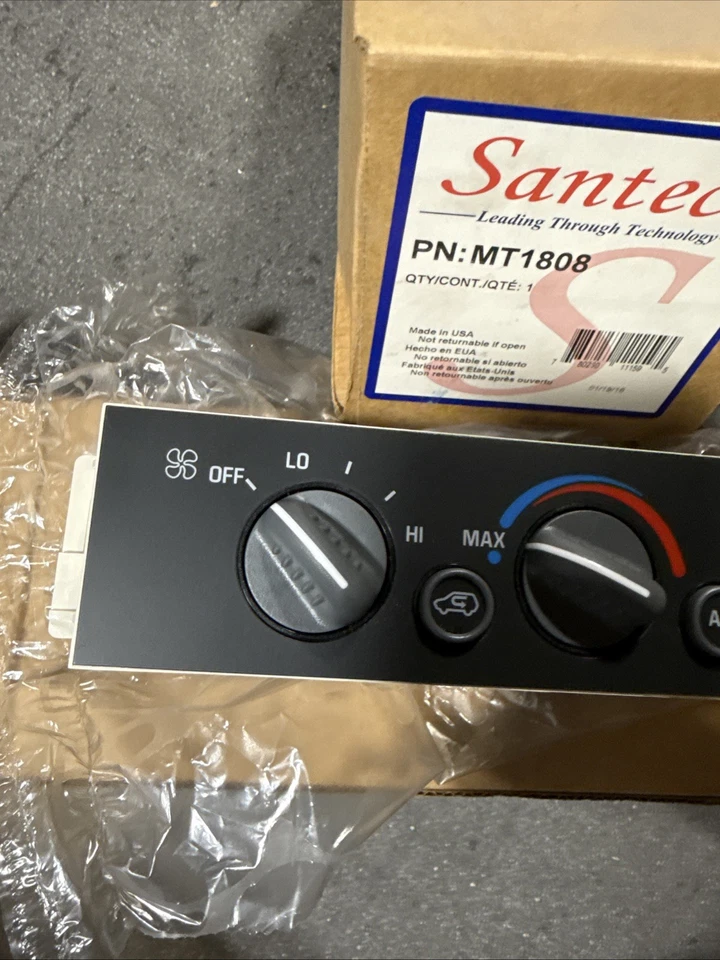 HVAC Control Panel Santech MT1808 for Chevrolet GMC Models FAST-FREE SHIPPING - Image 2 of 4