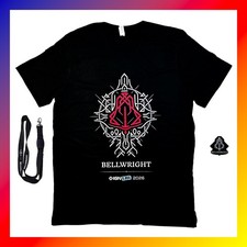 BELLWRIGHT Large T-SHIRT Promo 3 Set LANYARD Vinyl STICKER IGN Tee XBOX Game PS5