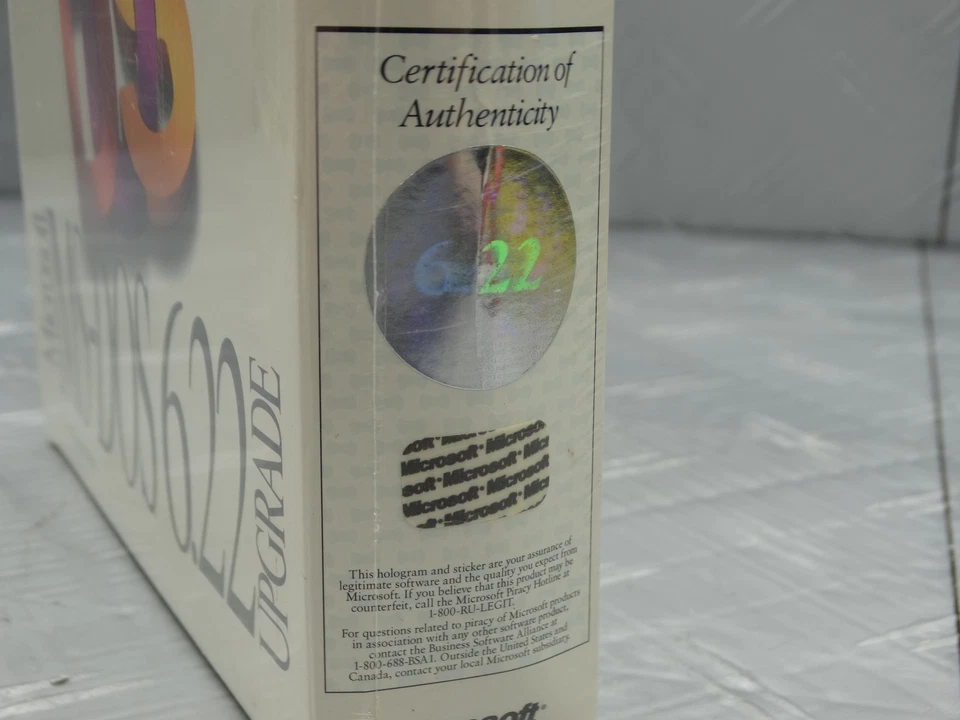 Microsoft DOS 6.0 Upgrade (3.5) HD 58571 Sealed New - Image 2 of 4