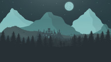 Landscape graphic design art 2d moon nature women men Custom Gaming Mat Desk