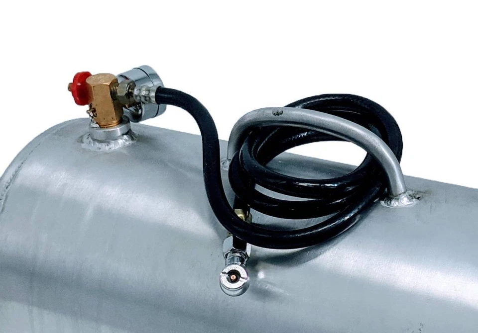 Tanque de Aire 5 Galones Aluminio 120psi con Medidor Alto Rendimiento Granatelli 900101 Foto 2 de 4