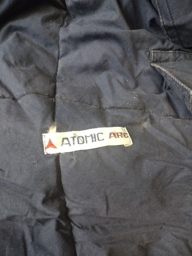 FSM Vintage Atomic Arc Duck or Goose Feather Down Puffy Red Large Cotton - Picture 6 of 11