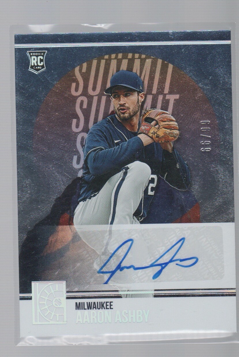 AARON ASHBY 2022 PANINI CAPSTONE ROOKIE AUTO SUMMIT CARD #SS-AA  /99