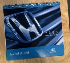 OEM HONDA 2005 ACCORD HYBRID OWNERS QUICK START GUIDE SUPPLEMENT