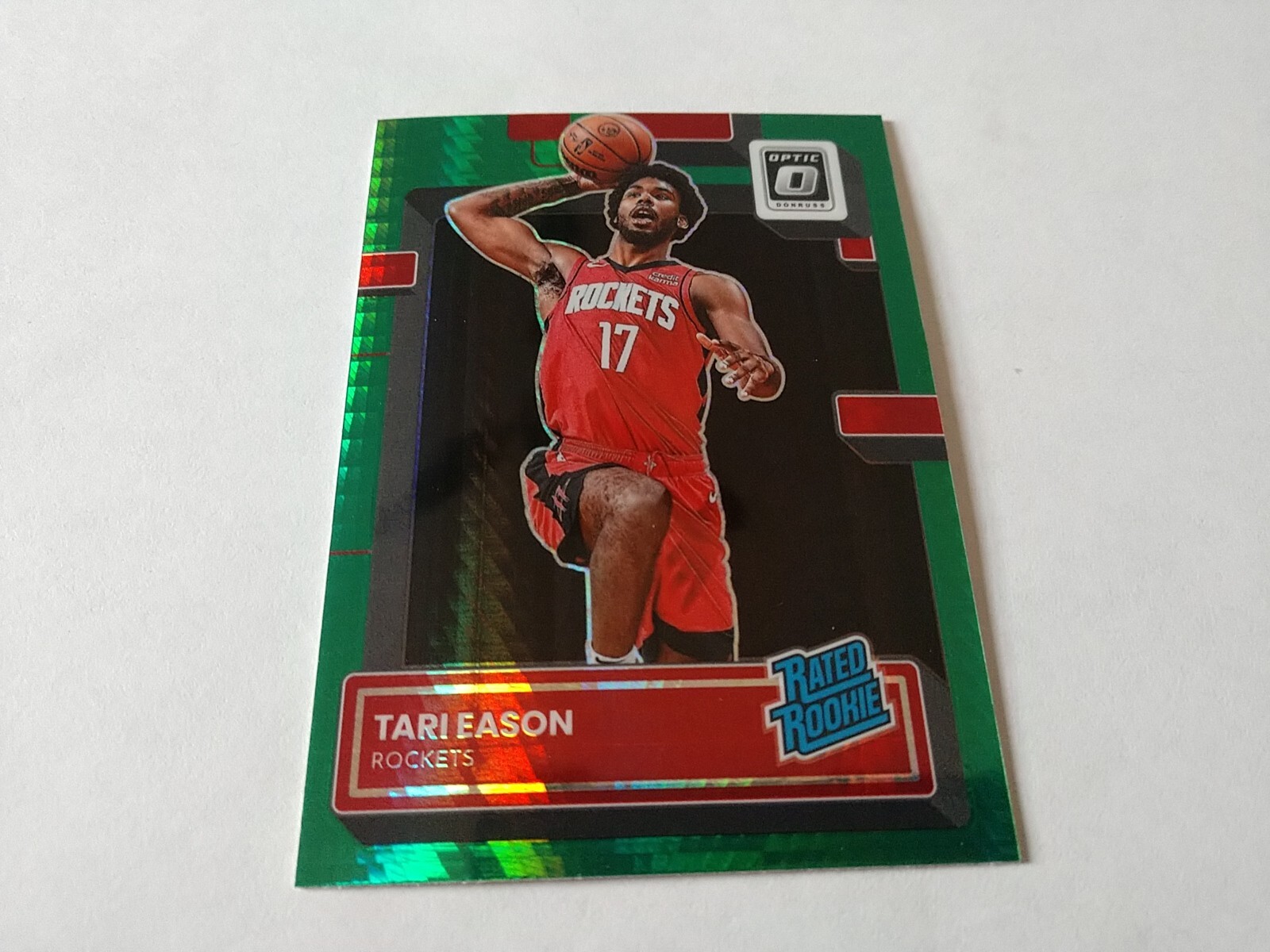 2022-23 Donruss Optic TARI EASON Green Hyper Prizm Rated Rookie RC #203 *Rockets