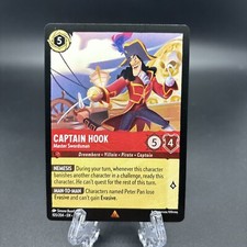 2024 Disney Lorcana Inklands Captain Hook Master Swordsman Rare 105 R30487