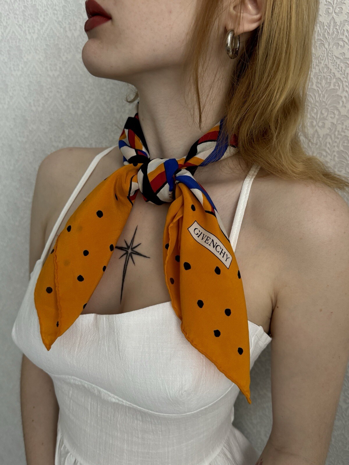 Givenchy Silk Scarf Geometric Pattern - image 2