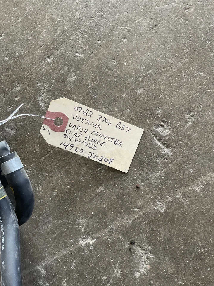 09-22 Nissan 370z Infiniti G37 bote de vapor evap purga solenoide 14930-JK20E Foto 2 de 4