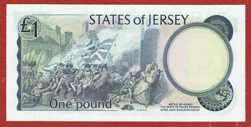 STATES OF JERSEY ND(1976-85) 1£ J. CLENNETT SIGNATURE (PICK#11a) CH CU - Picture 2 of 2
