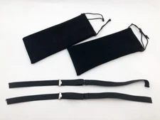 Replacement NEW L. Jeantet AVIATOR 4600 GOGGLES 2x Elastic Headbands + 2x Cases