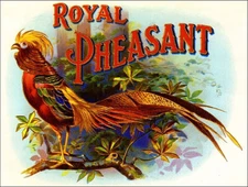 Vintage Royal Pheasant Cigar Ad Reproduction Metal Sign FREE SHIPPING 