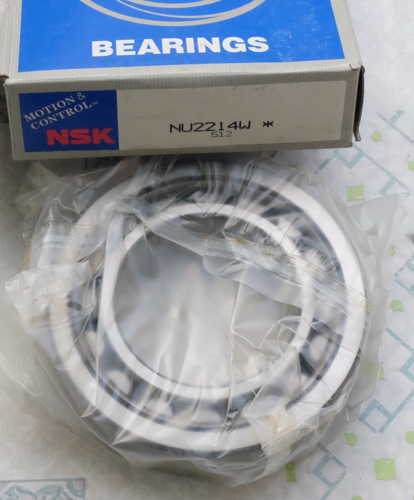 Roulement à rouleaux cylindriques NSK NU2214W 70x125x31 pour réducteur industriel et broche