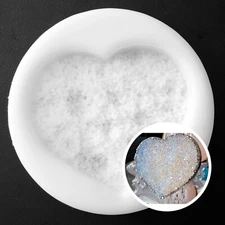 SMALL Heart Crystal Silicone Mold AU