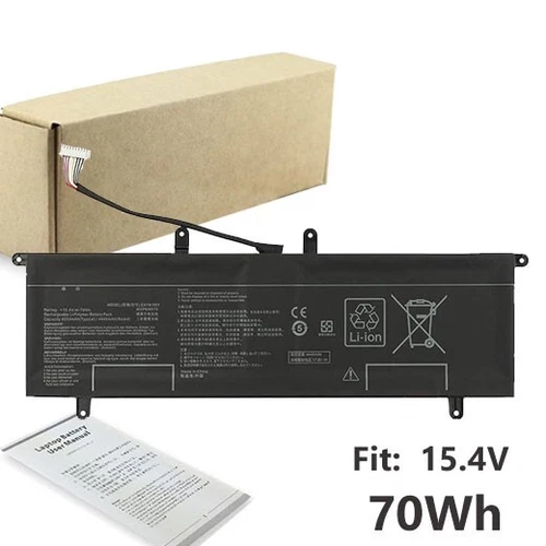 Batterie pour ASUS ZenBook Duo UX481 UX481F UX481FL UX481FA C41N1901 15,4V 70Wh