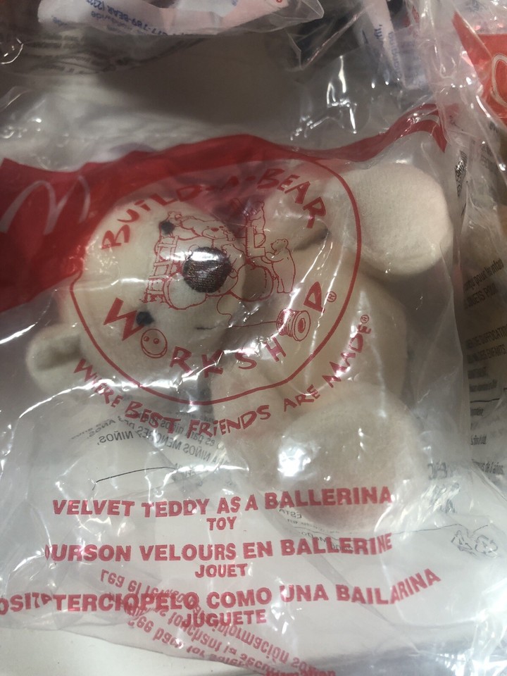 McDonald's Build-A-Bear 2006 Set of 7 Happy Meal Toys NIP Complete 1-8 ...