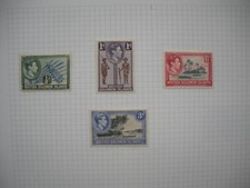 British Solomon Islands 1939 KGVI Part set of 4 stamps  Mounted Mint