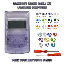 Nintendo Game Boy Color GBC LAMINATED READY Replacement Housing ATOMIC Shell Kit