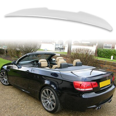 Painted PSM Style ABS Trunk Spoiler For BMW 3 Series E93 Alpine White 300
