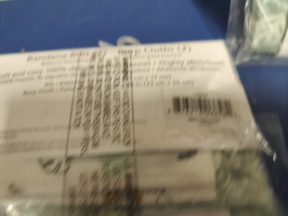 Juego de 2 paños Ea Trend Lab, babero y eructo, 2 baberos bandana 2 paños para eructar, (4 de ea) Foto 4 de 4