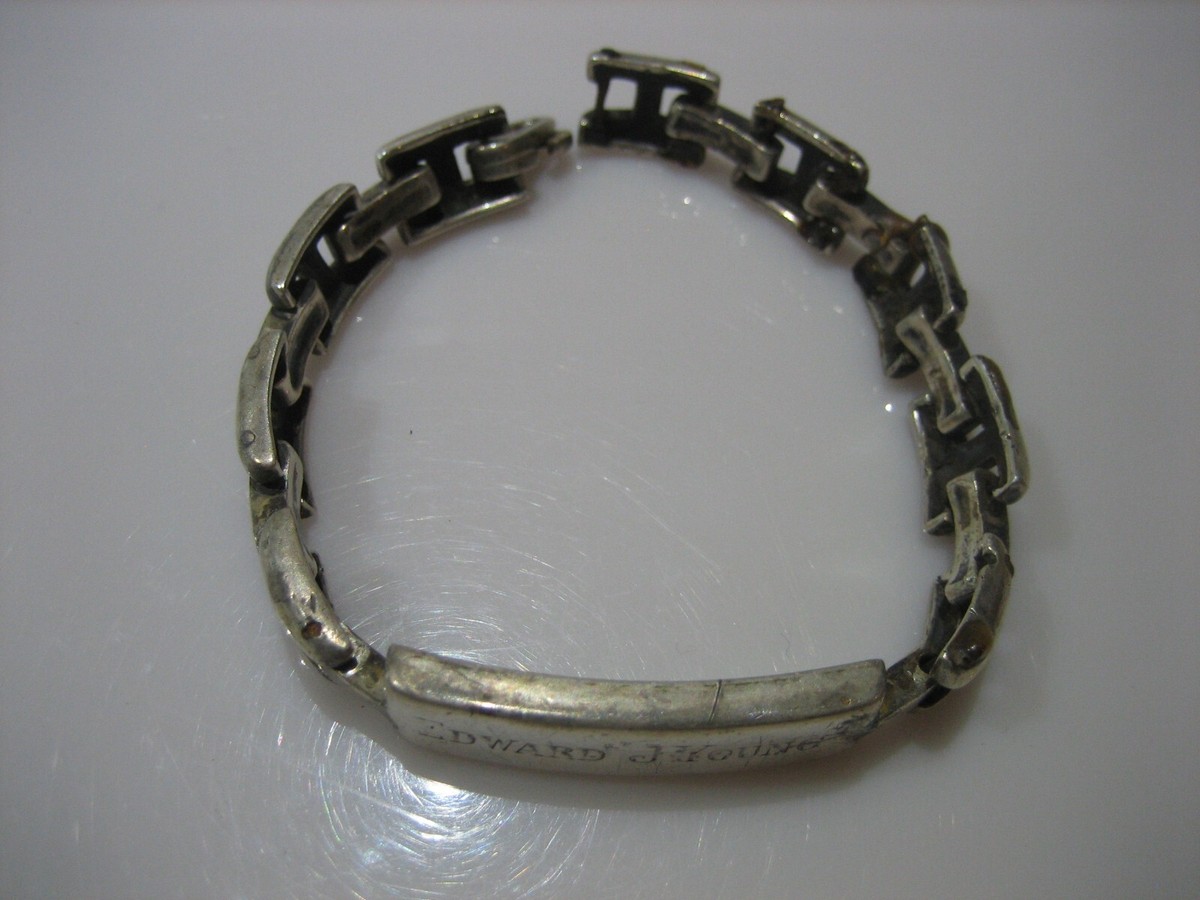 VINTAGE 1940'S STERLING SILVER MEN'S 8 VINTAGE 1940'S STERLING SILVER MEN'S 8