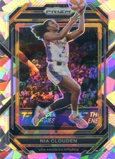 2023 Panini Prizm WNBA NIA CLOUDEN #18 CRACKED ICE PRIZM SPARKS