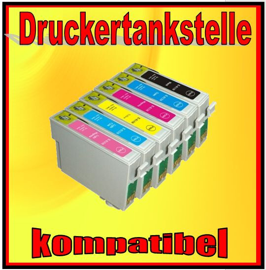6 cartucce compatibili per Epson Stylus Photo PX820 PX830